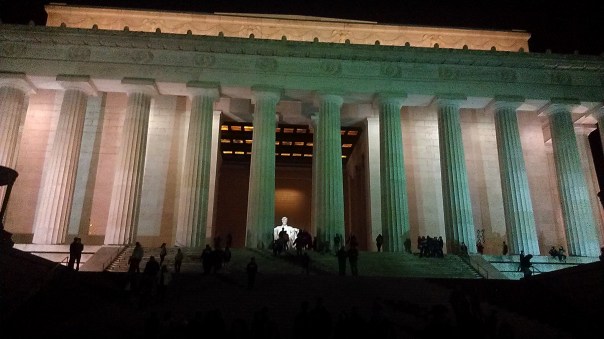 Night tour of Memorials and Monuments the first evening.  Pat was gracious in listening to all the tidbits I shared from my CWF experiences.